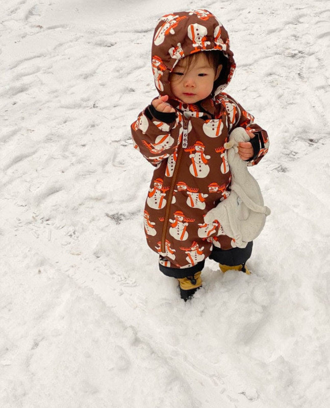 Snowsuit for toddlers with snowmen