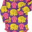 Long-sleeved baby body with elephants