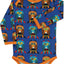 Long-sleeved baby body with owls