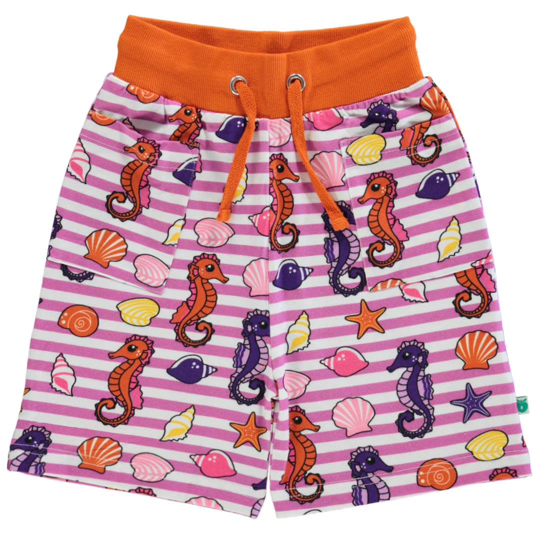 Shorts with seahorses