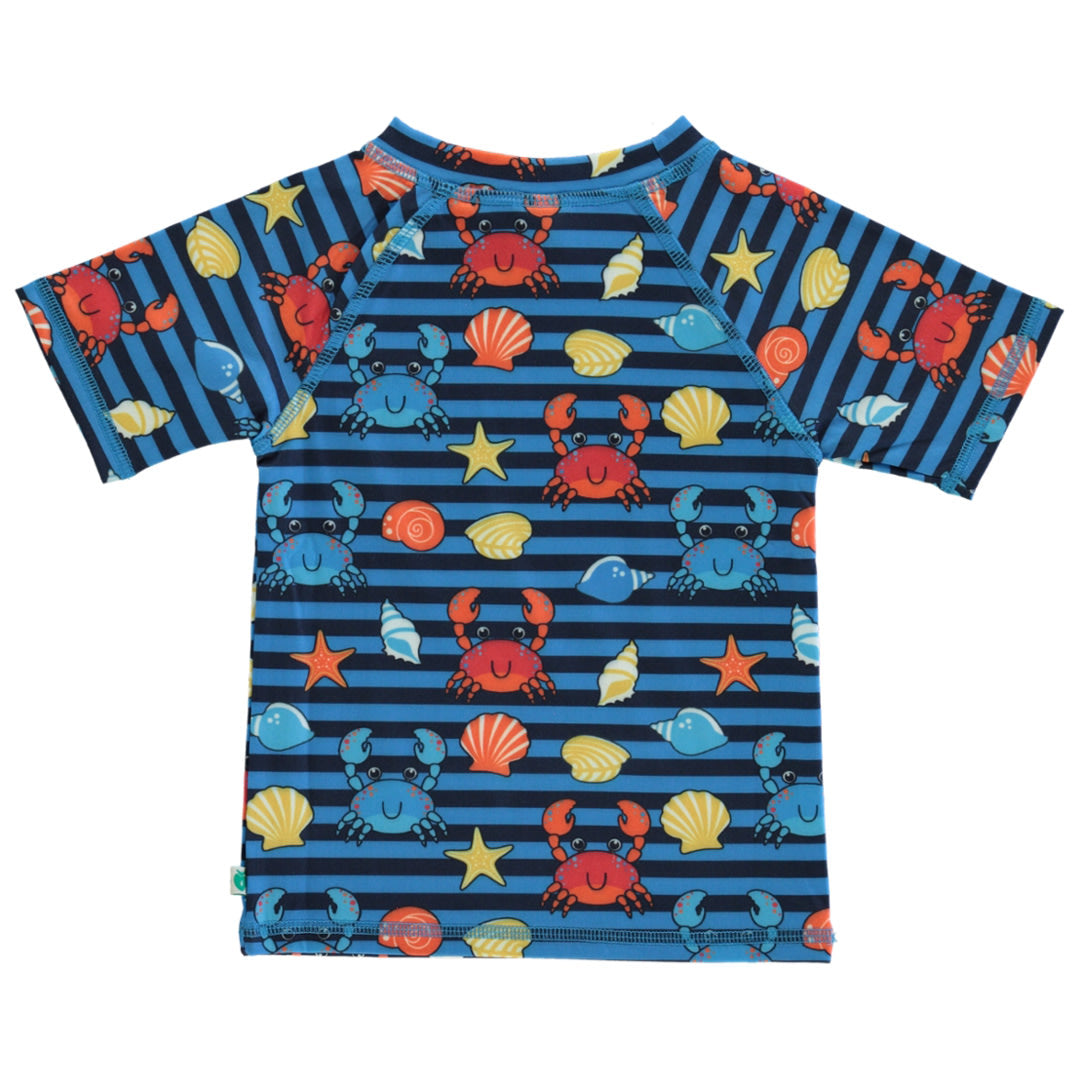 UV50 t-shirt for children with crabs