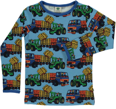 Long sleeved top with tractors