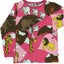 Long-sleeved top with zoo animals