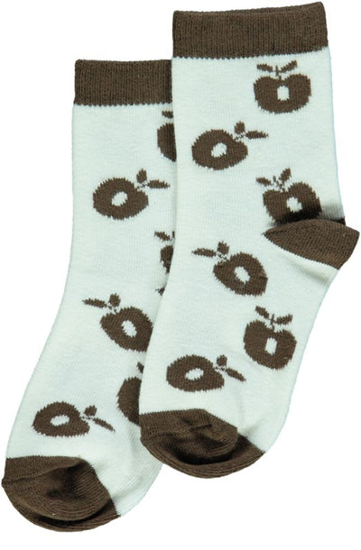 Ankle socks with apples