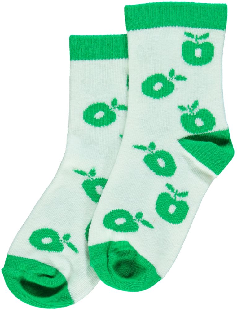 Ankle socks with apples