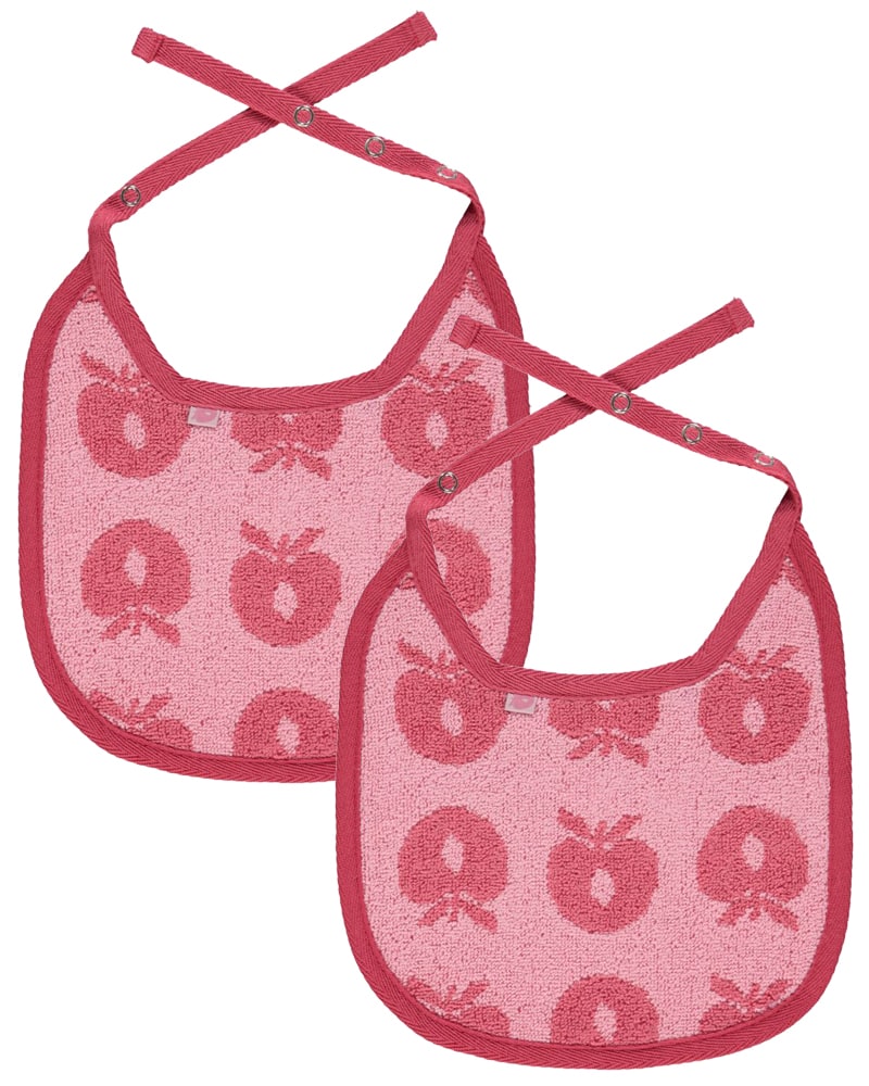 2 packs of small bibs with apples