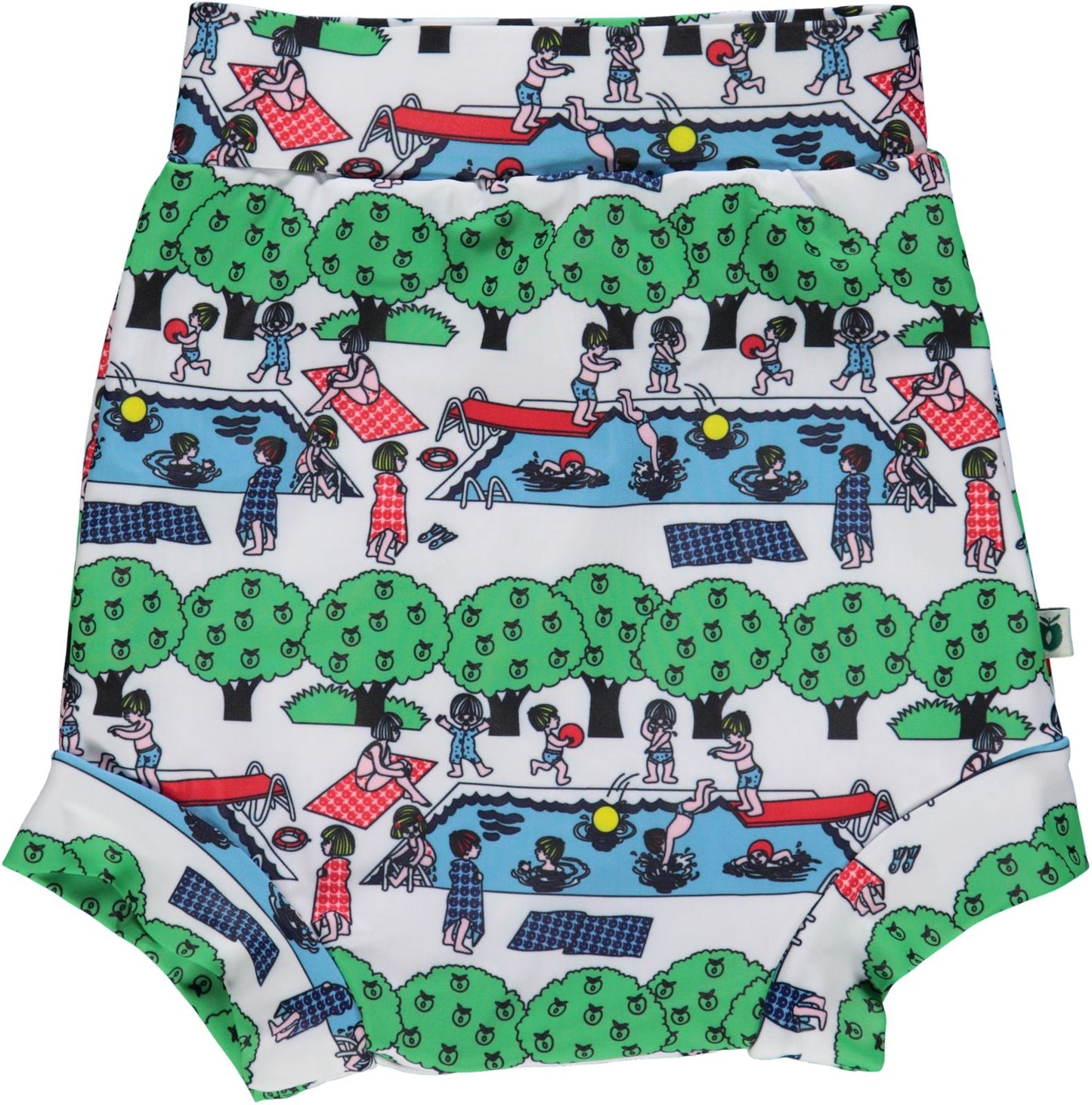 UV50 Diaper swimpants, high waist, Swimming pool