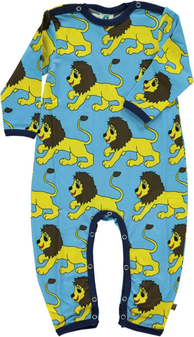 Long-sleeved baby suit with lions