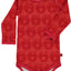 Long-sleeved baby body in wool mix with apples