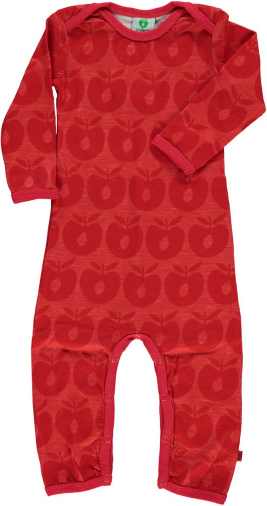 Body suit in wool mix with apples