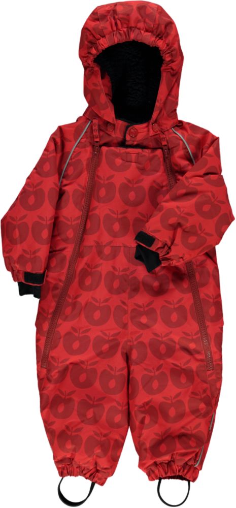 Snowsuit for toddlers with apples