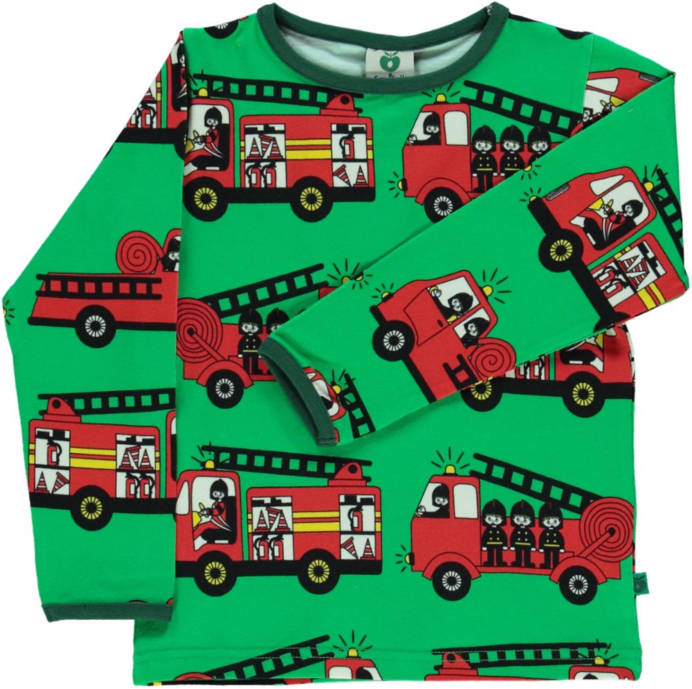 T-shirt with fire truck