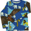 Long-sleeved top with zoo animals