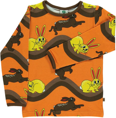 Long-sleeved blouse with rabbit
