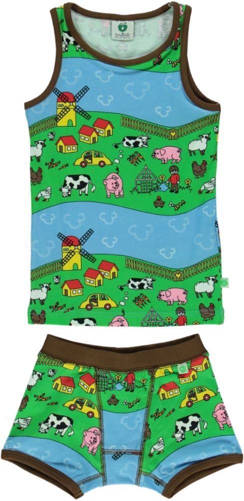 Underwear boy farm