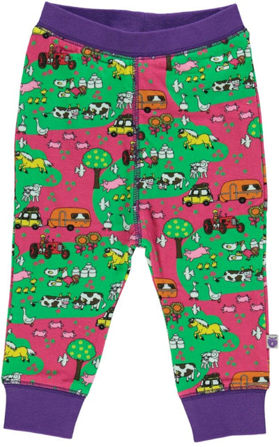 Baby leggings with landscape