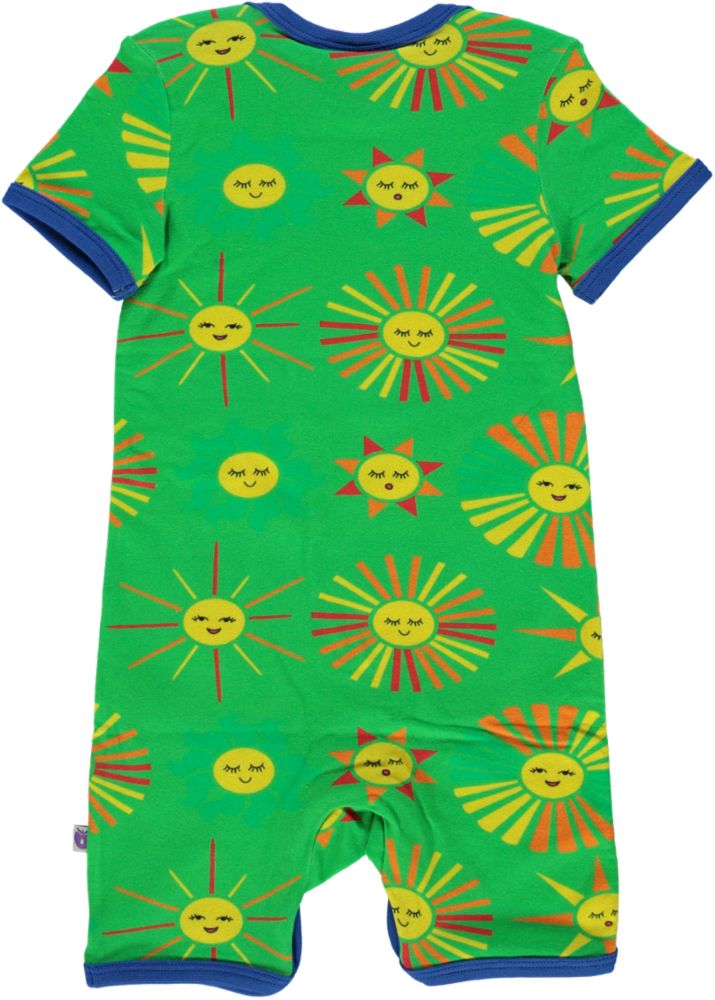 Short-sleeved baby suit with suns