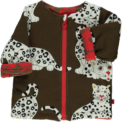 Reversible Jacket with Leopard & Retro Apples