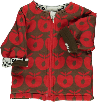 Reversible Jacket with Leopard & Retro Apples