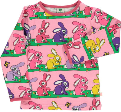 Long-sleeved top with bunnies