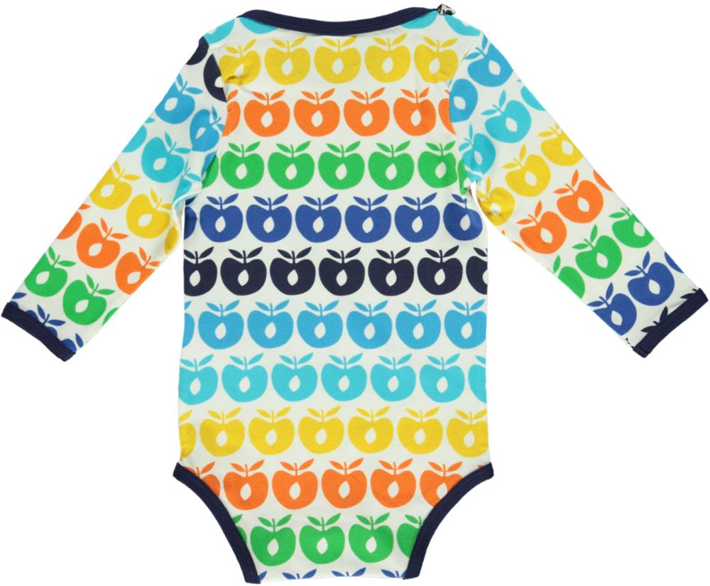 Long-sleeved baby body with mini apples