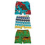 3 Pack boxer briefs with apples, tigers, and dinosaurs