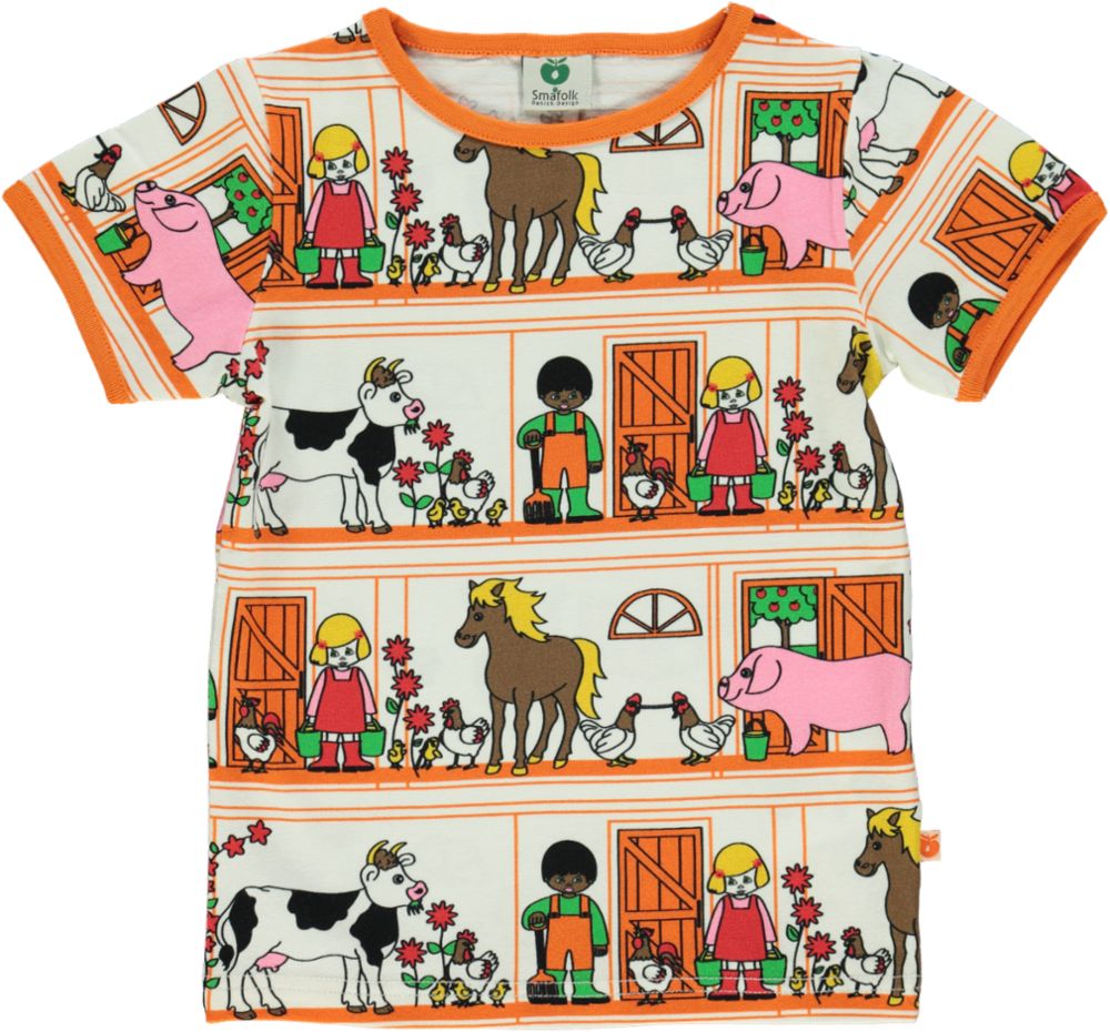 T-shirt with farms