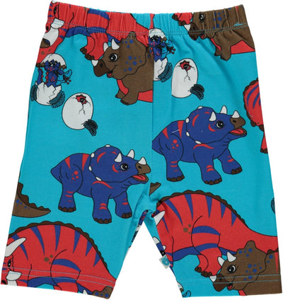 Leggings shorts with dinosaurs