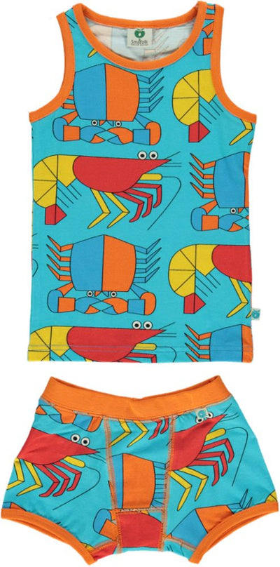 Underwear with crustaceans