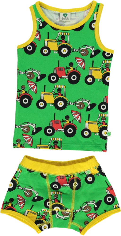 Underwear with tractors