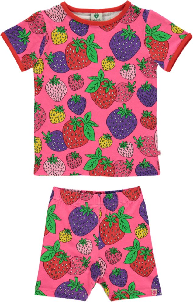 Set with t-shirt and legging with strawberry