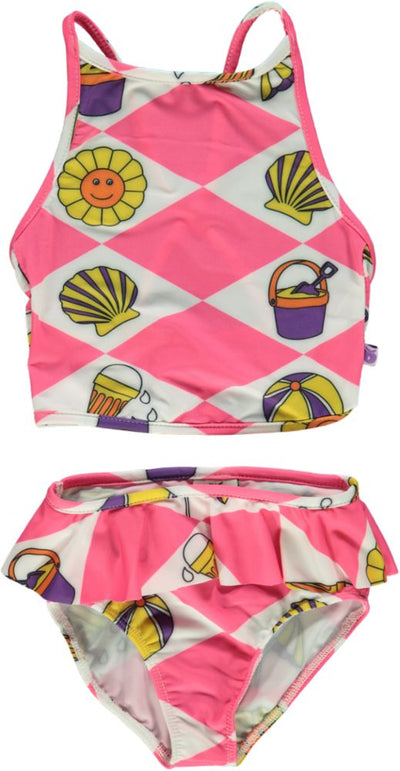 UV50 Bikini with Summer Vacation print