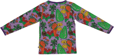Long sleeved top with vegetables