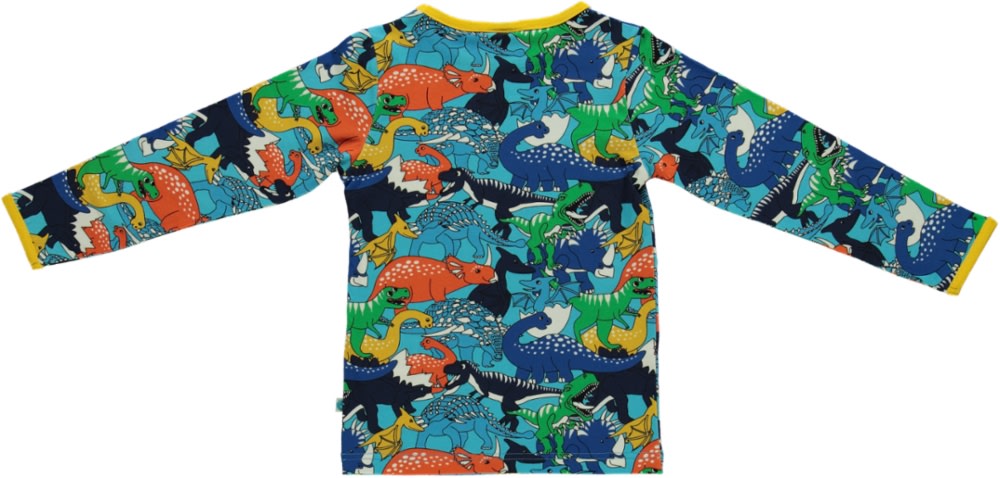 Long sleeved top with dinosaurs