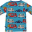 Long sleeved top with emergency vehicles