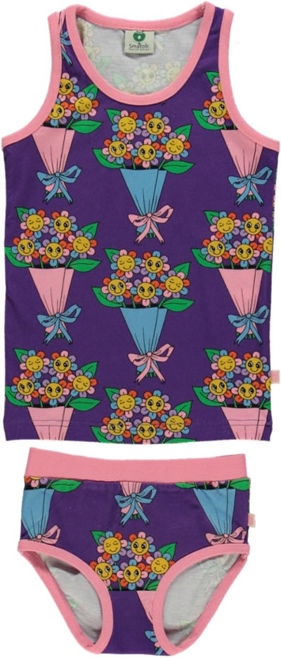 Underwear set with flowers