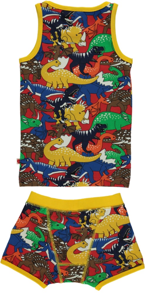 Underwear set with dinosaurs