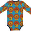 Long-sleeved baby body with lions