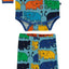 Set with long-sleeved baby body and leggings with elephants