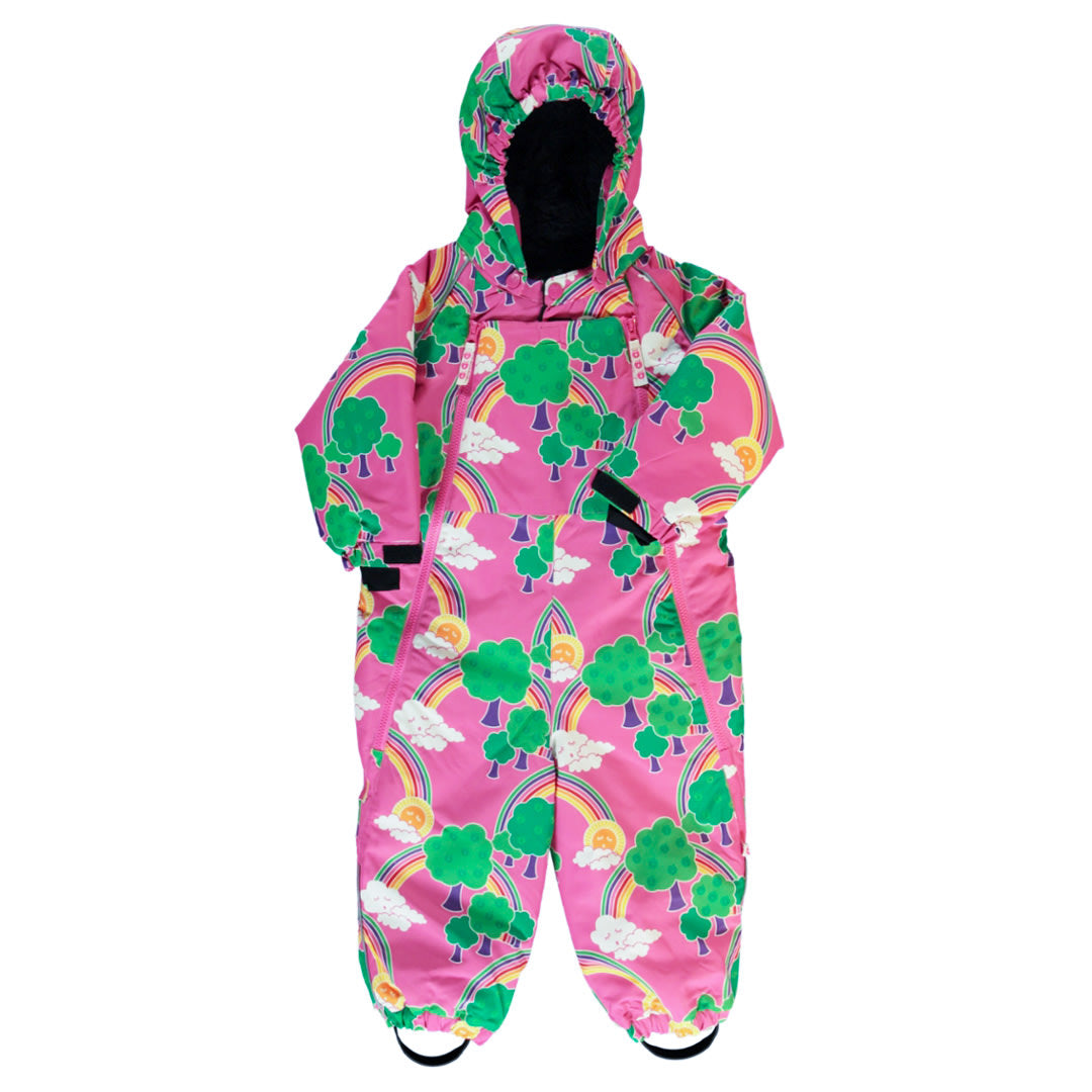 Snowsuit for toddlers with rainbows