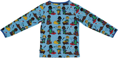 Long-sleeved top with children
