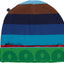 Reversible beanie with stripes and apples