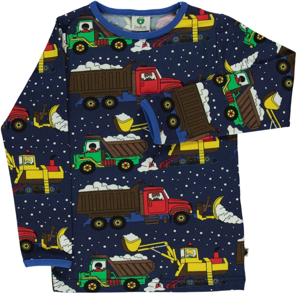 Long-sleeved top with snow machines