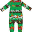 Long-sleeved baby suit with Christmas landscape