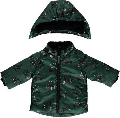 Baby winter jacket with Tractor