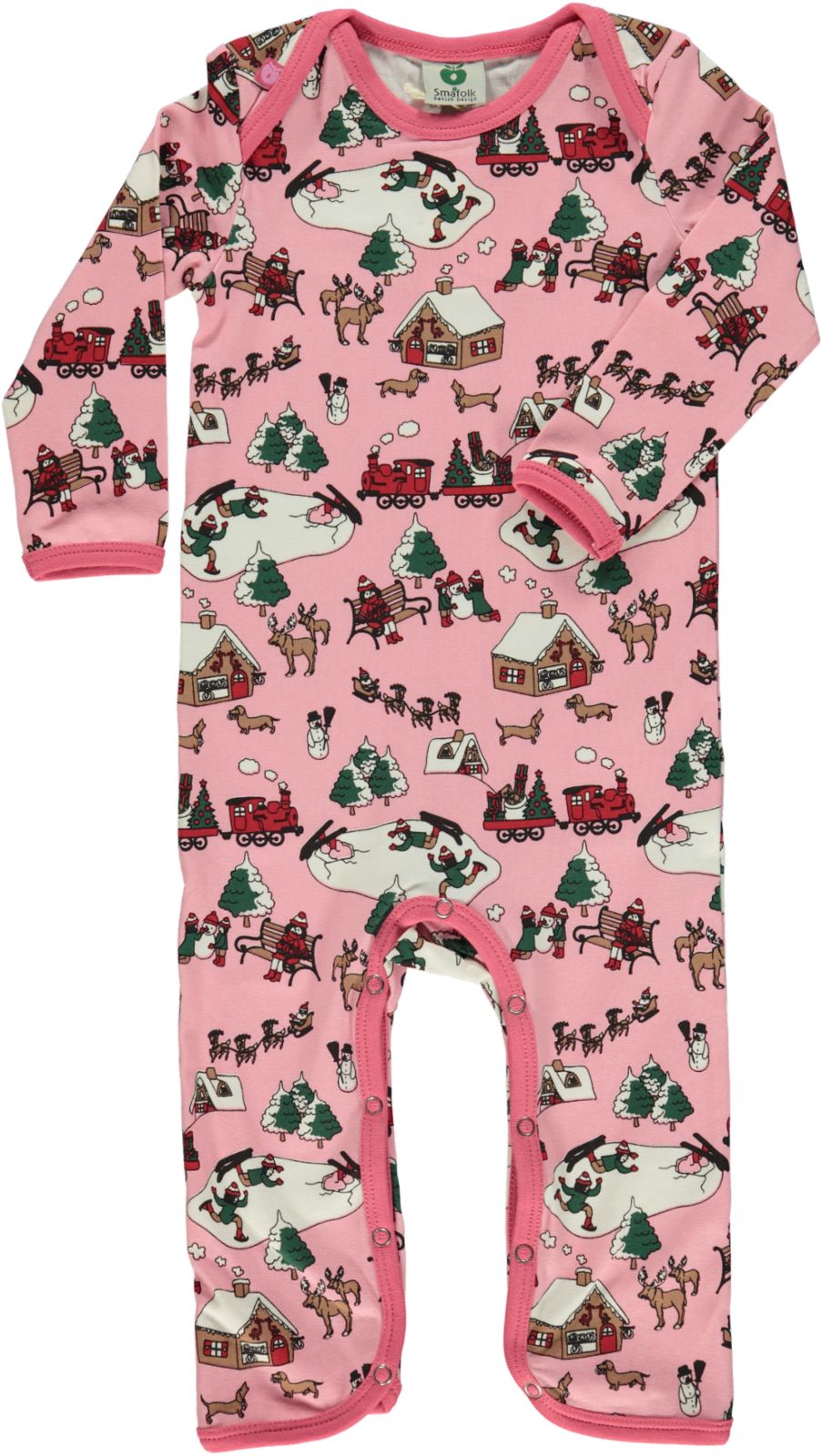 Long-sleeved baby suit with landscape